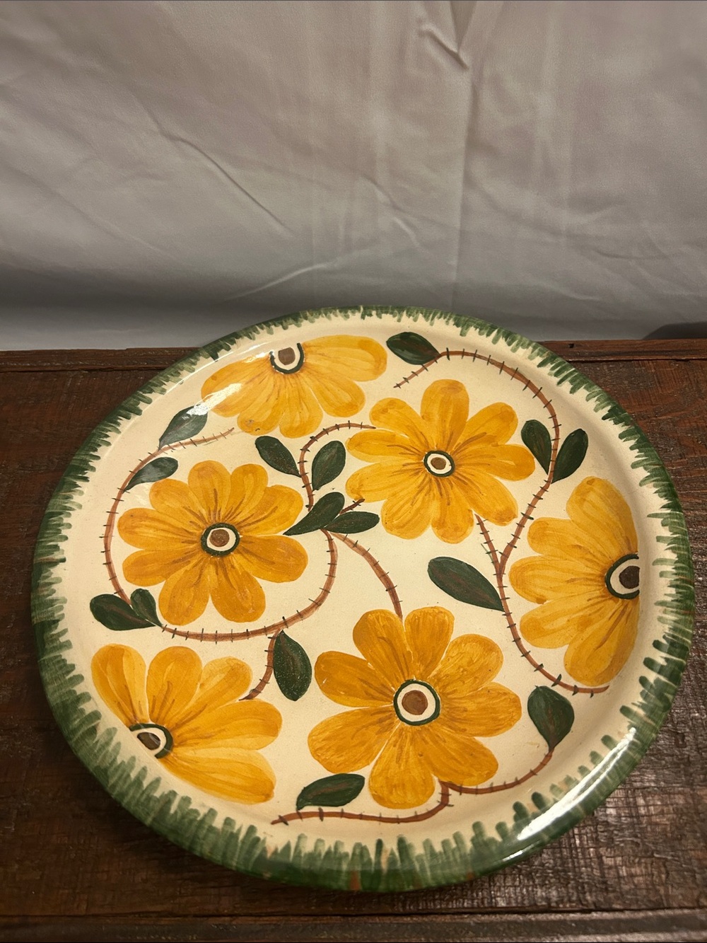 1947 vintage pottery plate